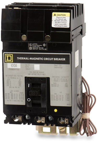 Square D FH361001700 3 Pole Circuit Breaker