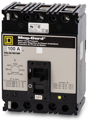 Square D FHL3610018M 3 Pole Circuit Breaker
