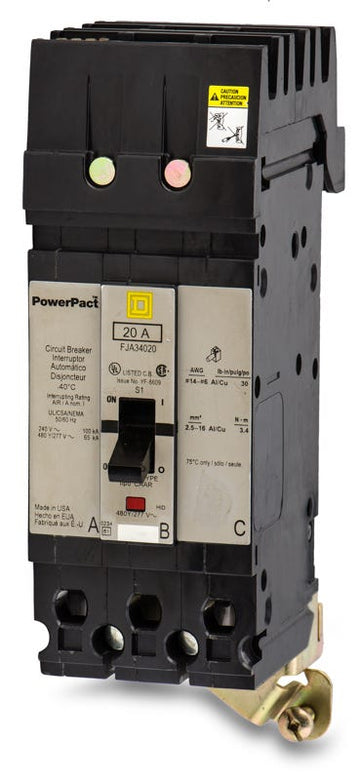 Square D FJA34020 3 Pole Circuit Breaker