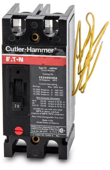 Eaton/Cutler-Hammer FS240020ASR01 2 Pole Circuit Breaker