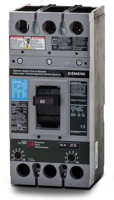 Siemens FXD62B080 2 Pole Circuit Breaker