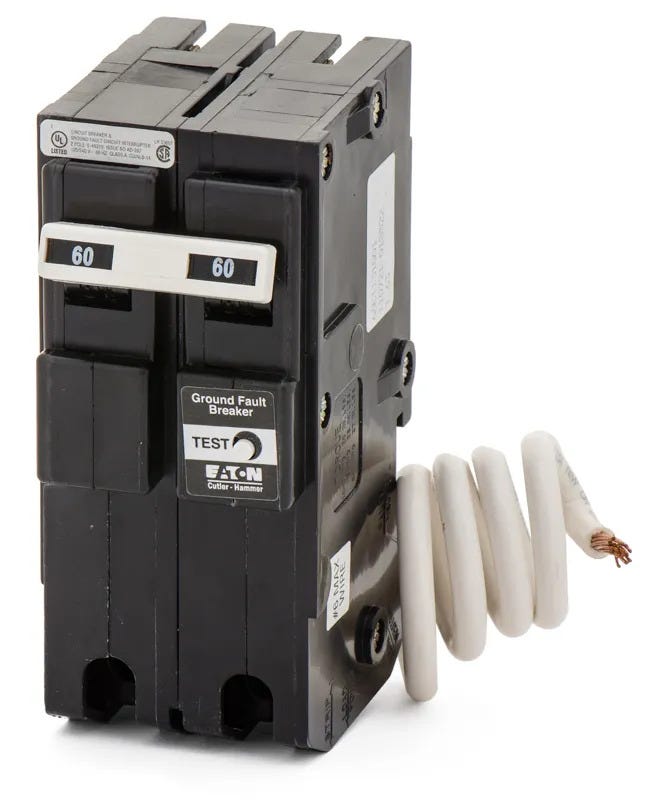 Eaton GFTCB260 2 Pole Ground Fault Circuit Breaker