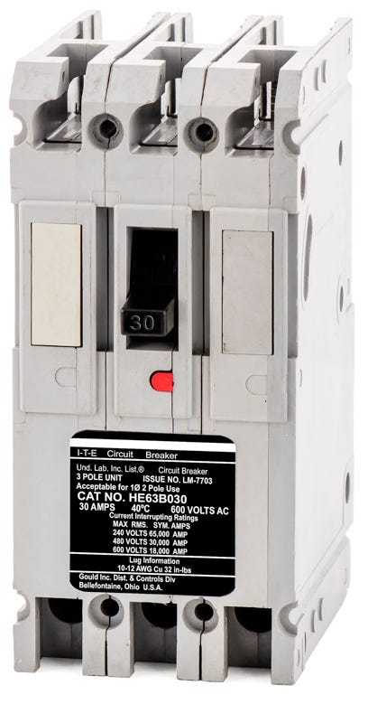 Siemens HE63B030 3 Pole Circuit Breaker