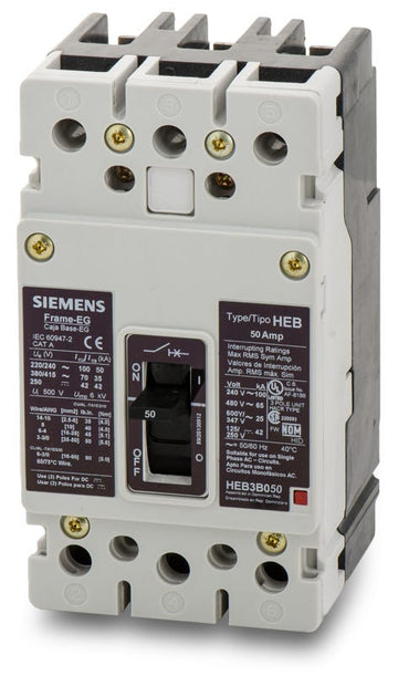 Siemens HEB3B050B 3 Pole Circuit Breaker