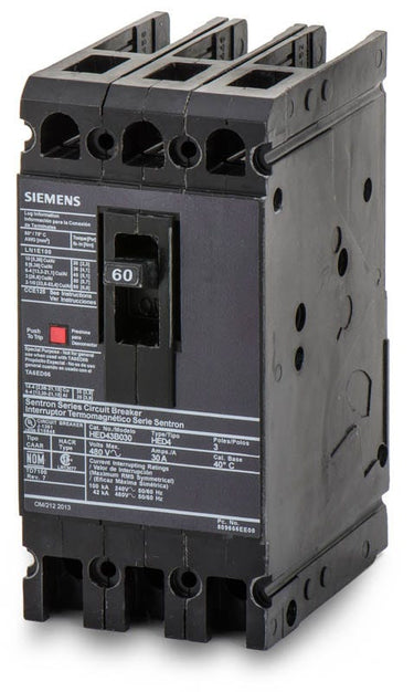 Siemens HED43B060L 3 Pole Circuit Breaker