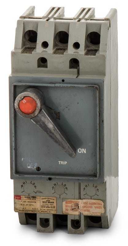 Federal Pacific HF631015R 3 Pole Circuit Breaker
