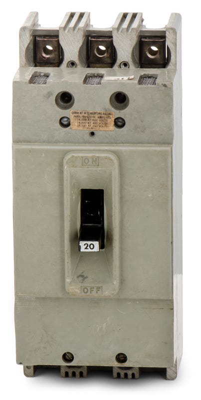 Federal Pacific HF631020 3 Pole Circuit Breaker
