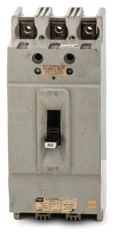 Federal Pacific HF631040 3 Pole Circuit Breaker