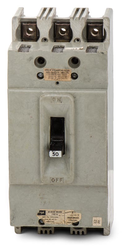 Federal Pacific HF631050 3 Pole Circuit Breaker