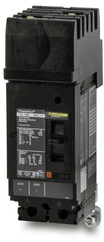 Square D HGA261004 2 Pole Circuit Breaker