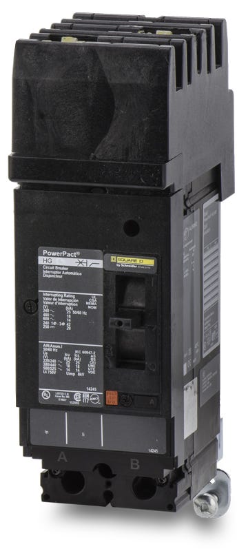 Powerpact H HGA261002 2 Pole Circuit Breaker