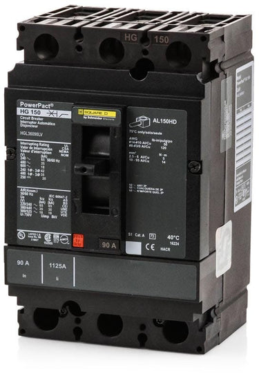 Square D HGL36090LV 3 Pole Circuit Breaker