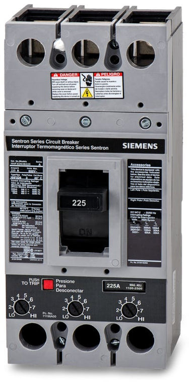 Siemens HHFXD63B225 3 Pole Circuit Breaker