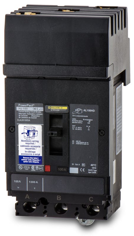 Square D HJA36100SA 3 Pole Circuit Breaker