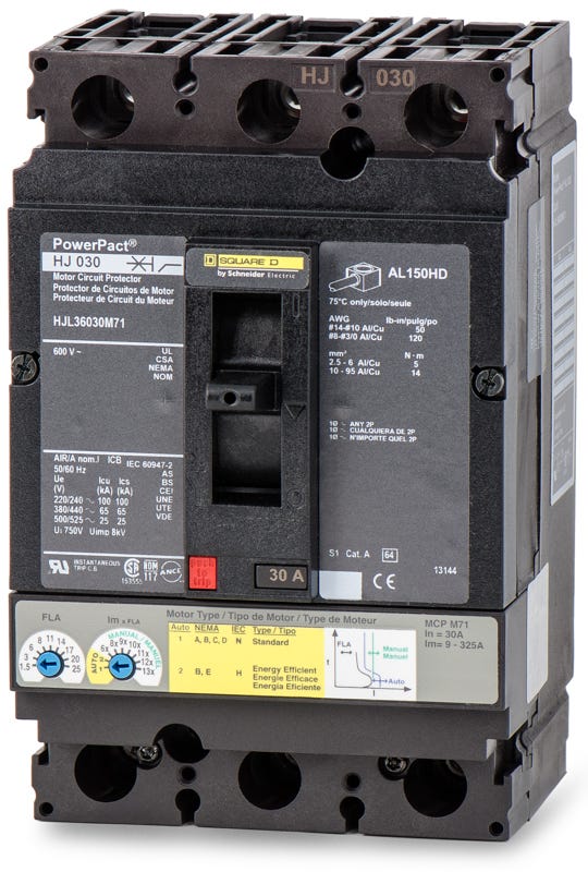 Square D HJL36030M71 3 Pole Circuit Breaker