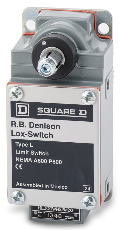 Square D HL300WNS2M26 Spring Return Without Lever Limit Switch