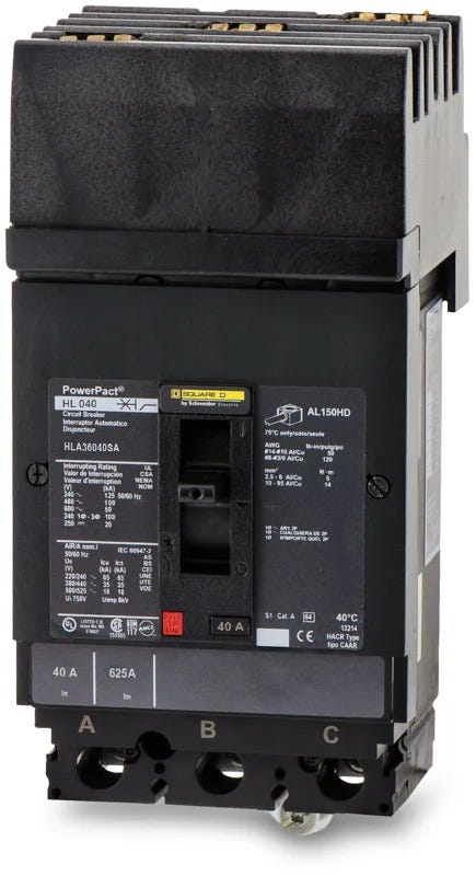 Square D HLA36040SA 3 Pole Circuit Breaker