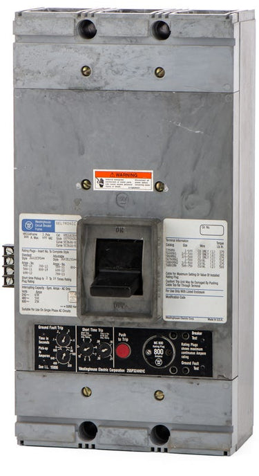 Westinghouse HMCGA3800F 3 Pole Circuit Breaker