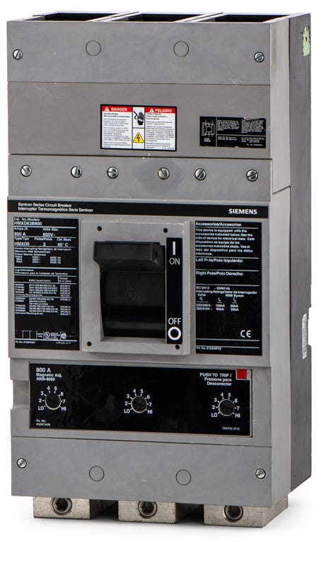 Siemens HMXD63B800 3 Pole Circuit Breaker