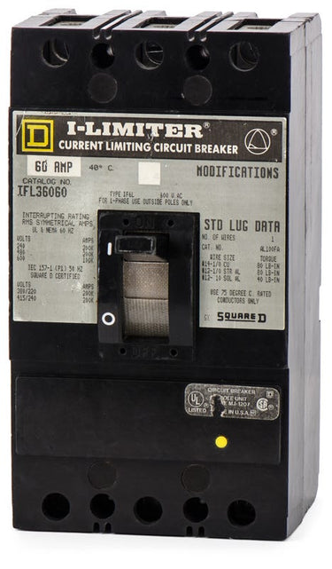 Square D IFL36060 3 Pole Circuit Breaker
