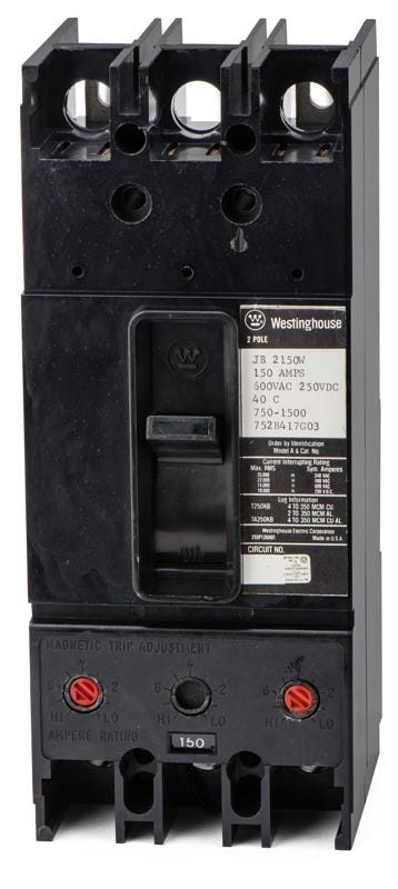Westinghouse JB2150W 2 Pole Circuit Breaker