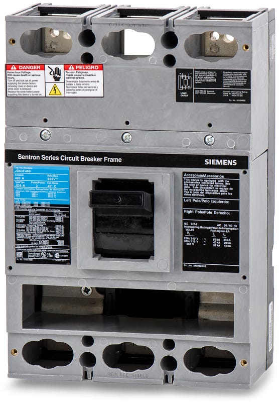 Siemens JD62F400 2 Pole Circuit Breaker