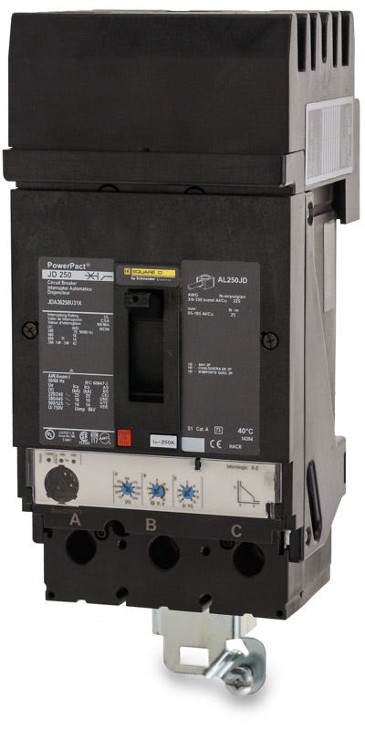 Square D JJA36250U31X 3 Pole Circuit Breaker