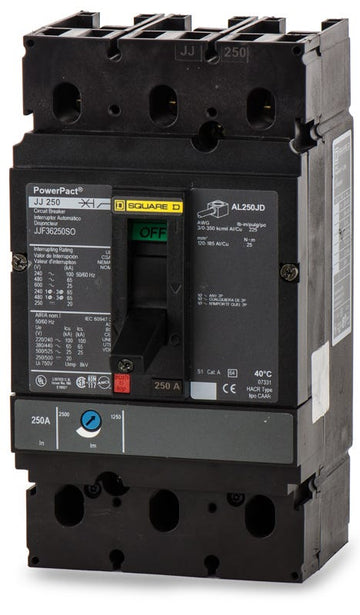 Square D JJF36250SO 3 Pole Circuit Breaker