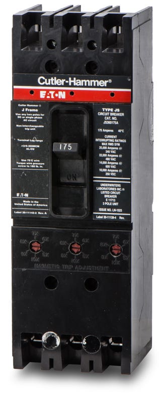 Eaton/Cutler-Hammer JS360175A 3 Pole Circuit Breaker