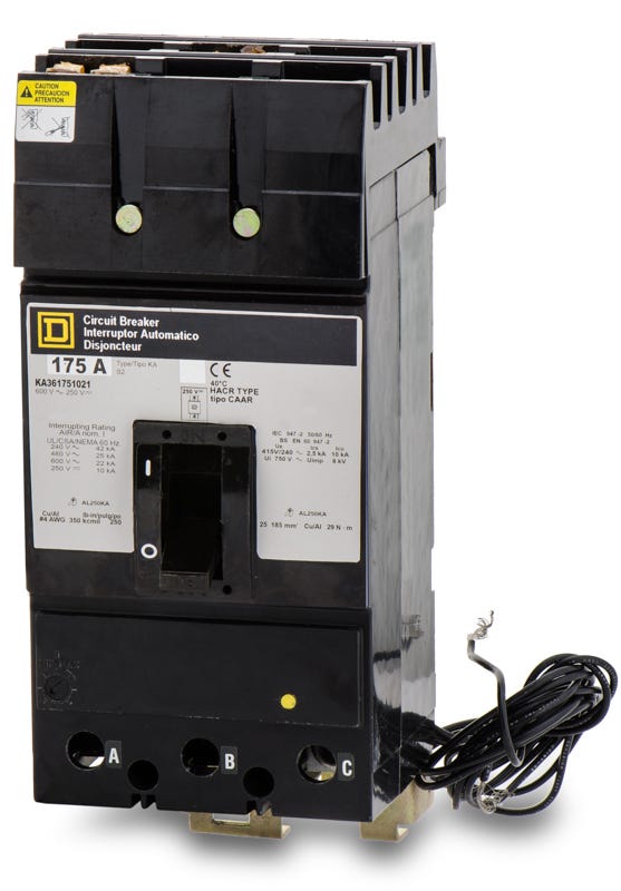 Square D KA36175-1021 3 Pole Circuit Breaker