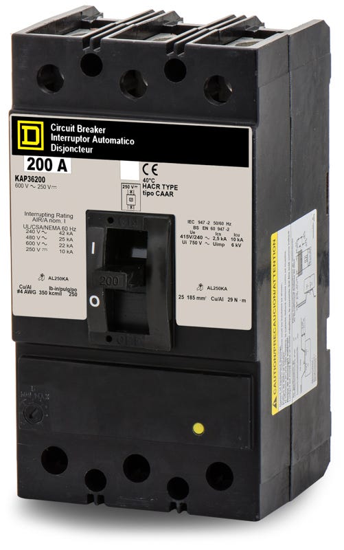 Square D KAP36200 3 Pole Circuit Breaker