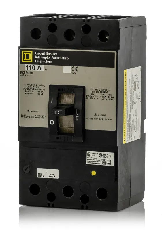 Square D KCL34110 3 Pole Circuit Breaker