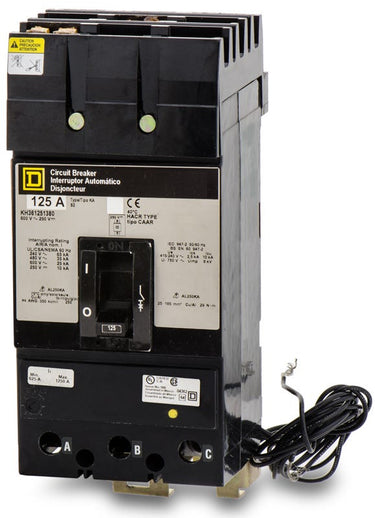 Square D KH36125-1380 3 Pole Circuit Breaker