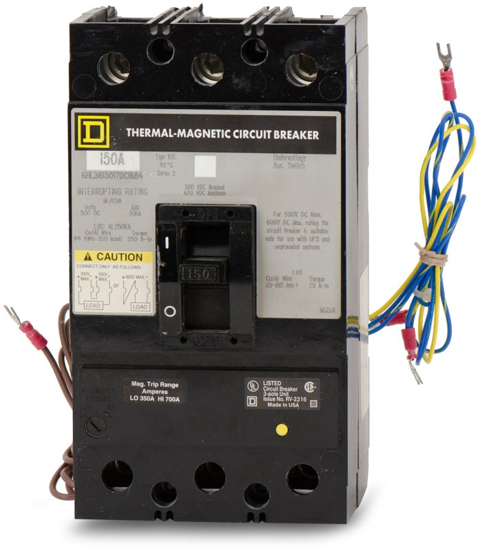 Square D KHL3615017DC1684 3 Pole Circuit Breaker