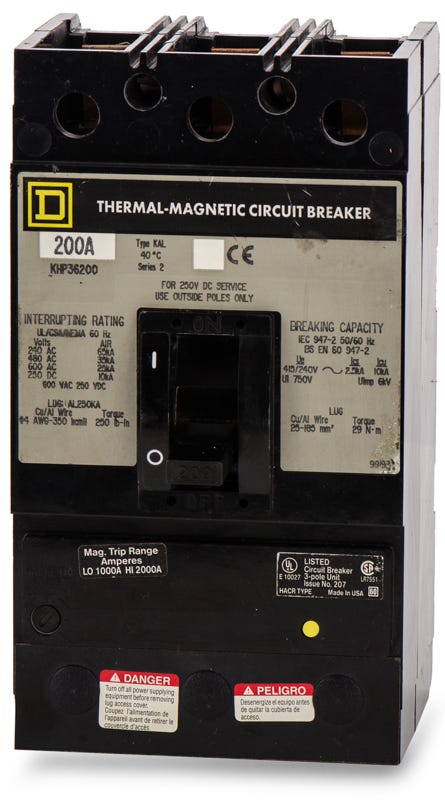 Square D KHP36200 3 Pole Circuit Breaker