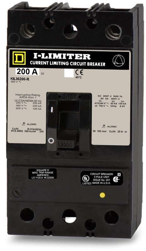 Square D KIL36200 3 Pole Circuit Breaker