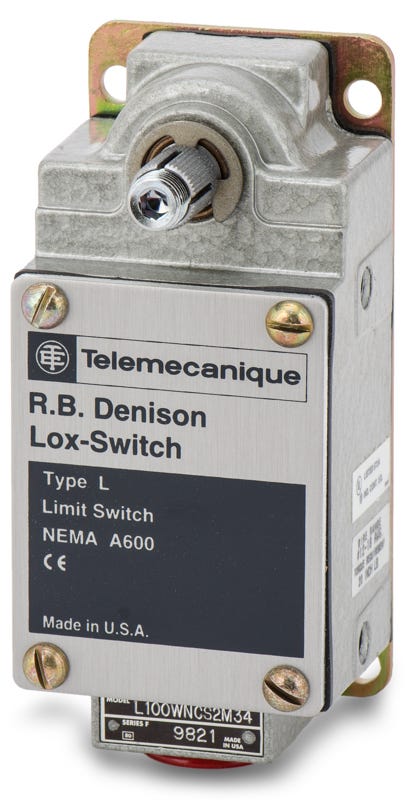 Schneider Electric L100WNCS2M34 Spring Return Without Lever Limit Switch