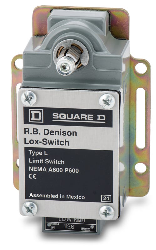 Square D L100WTR1M10 Spring Return Without Lever Limit Switch ...