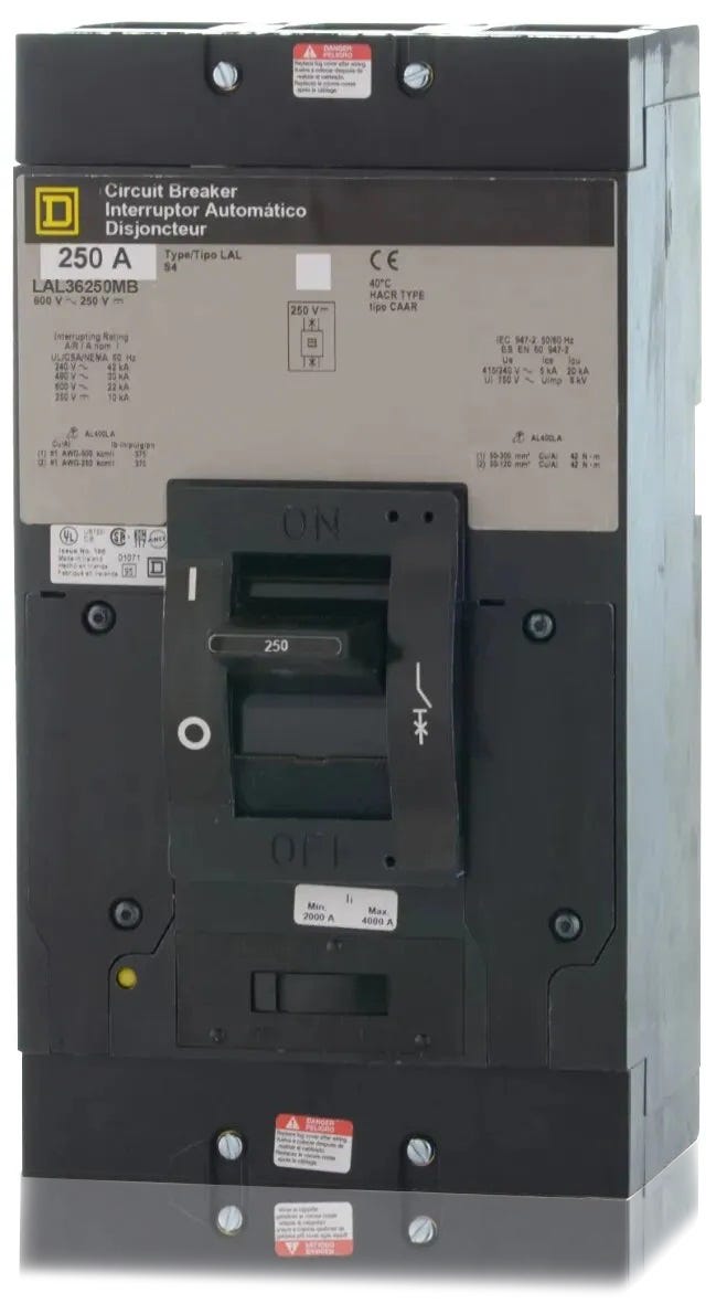 Square D LAL36250MB 3 Pole Circuit Breaker