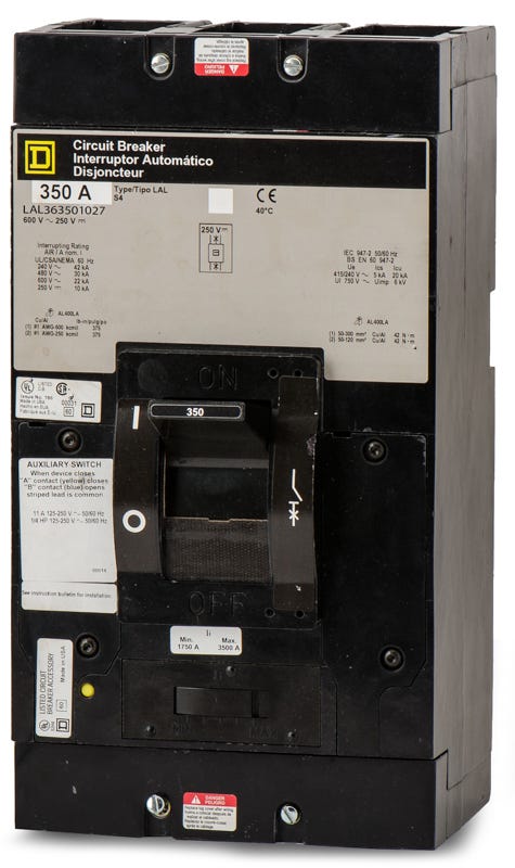 Square D LAL363501027 3 Pole Circuit Breaker