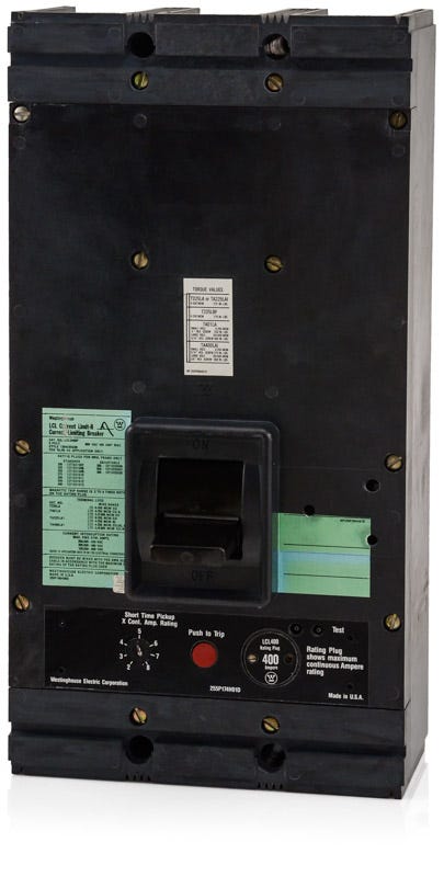 Westinghouse LCL3400 3 Pole Circuit Breaker