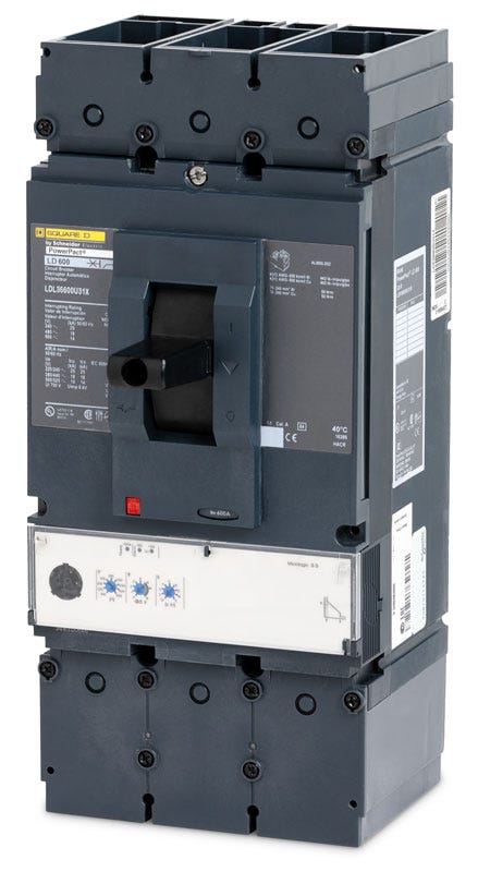 Square D LDL36600U31X 3 Pole Circuit Breaker