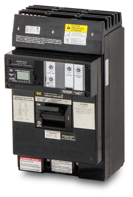 Square D LE36125LIA 3 Pole Circuit Breaker