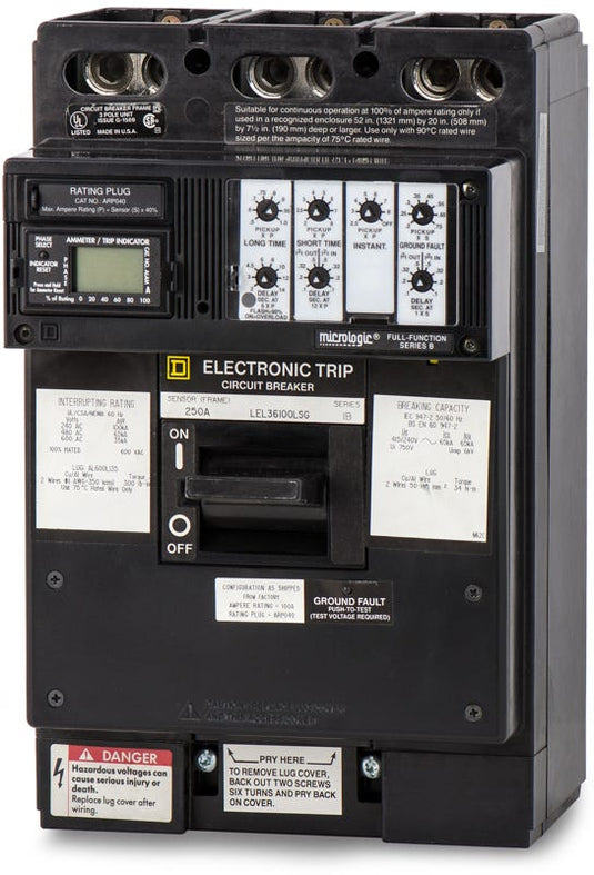 Square D LEL36100LSG 3 Pole Circuit Breaker