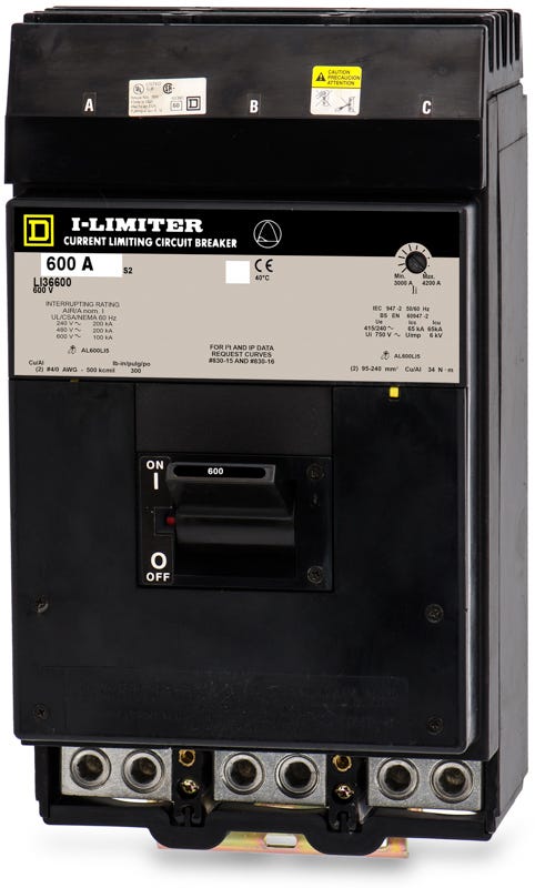 Square D LI36600 3 Pole Circuit Breaker
