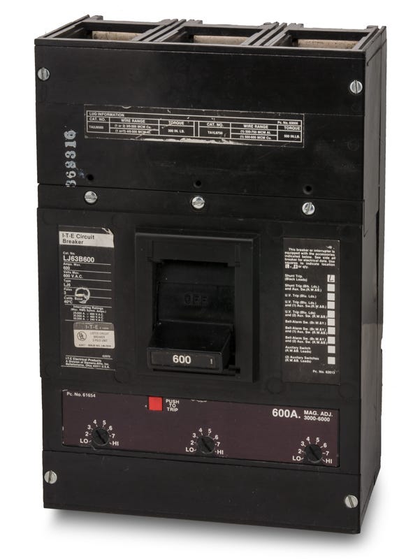 Siemens LJ63B600 3 Pole Circuit Breaker