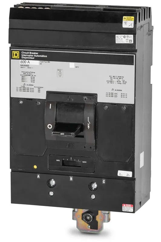 Square D MA36800 3 Pole Circuit Breaker