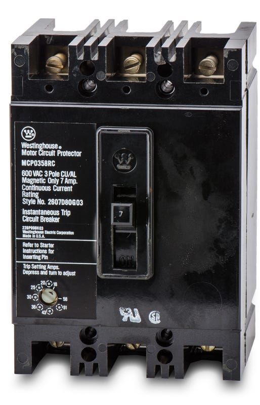 Westinghouse MCP0358RC 3 Pole Circuit Breaker