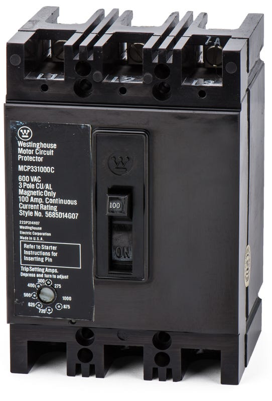 Eaton/Cutler-Hammer MCP331000C 3 Pole Circuit Breaker