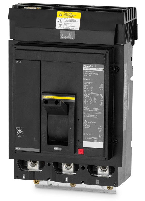 Square D MGA36500 3 Pole Circuit Breaker